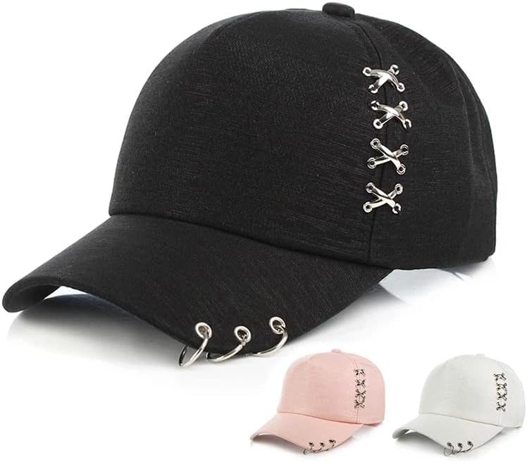 בייסבול כובע, מתכת צלב חישוק דקורטיבי שמש כובע, היפ הופ סגנון בייסבול כובע גברים של ונשים של אופנה שמש כובע כובע