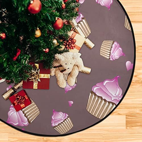 מחצלת עץ חג המולד של ג'יוצ'ואן מחצלת עוגות עוגות ורודות אטומות למים לבבות על מחצלת עץ 28.3 אינץ