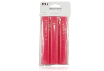 NTE Electronics 47-25506-R צינורות מכווץ חום, קיר כפול עם דבק, יחס כיווץ 3: 1, קוטר 3/4 , אורך 6, אדום