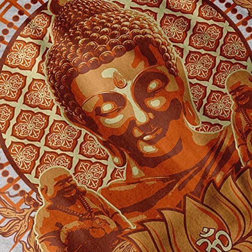 Wellcoda Buddha ראש דת קפוצ'ון נשים, סווטשירט ברדס תרבות