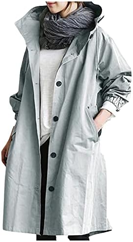 מעילי חורף לנשים של Foviguo, מעילי עסקים מודרניים אביב שרוול ארוך פלוס מעילי נוחות מוצקים בגודל נוחות נוחות