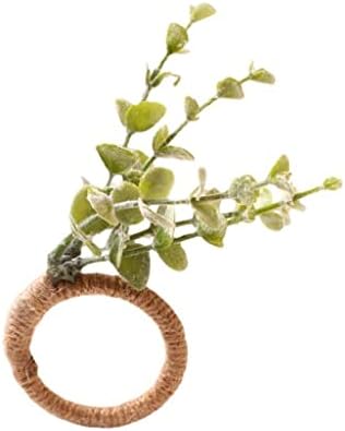 N/A סימולציה יצירתית בעבודת יד ענף עלה מפית מפית טבעת פה טבעת טבעת מסעדת מסעדה מרובעת אבזם מפית