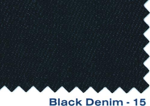 Bestop 2922515 כיסויי מושב ג'ינס שחורים למושבי דלי גב תחתון קדמיים-ג'יפ 1965-1979 CJ5, 1976-1980 CJ7; נמכר כזוג; מתאימים למושבי
