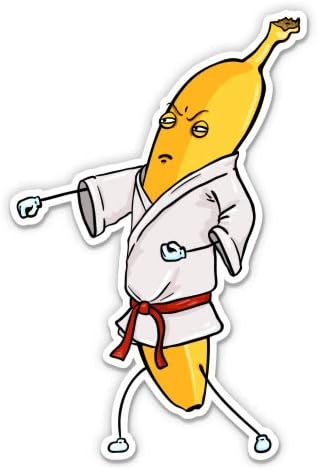 קריקטורה מצחיקה של בננה קראטה - מדבקה אטומה למצב של מדבקות ויניל 12