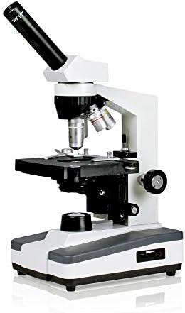 מיקרוסקופ מדעי חזון 0009-מיקרוסקופ, 40-1000, תאורת לד עם בקרת עוצמה, מעבה אבה, במה מכנית, מיקוד גס ועדין, 110