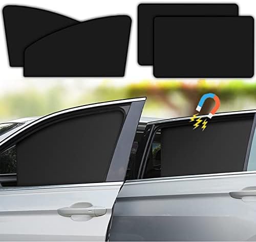 חלון צד רכב גווני שמש, וילונות חלון רכב אוניברסלי גוון חלון מכונית מגנט
