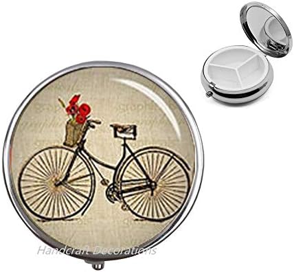 אופניים גלולת מקרה אופניים גלולת תיבת אופניים תכשיטים,מתנות לרוכבי אופניים, יום הולדת מתנה בשבילה-ידידות מתנה-הטוב ביותר