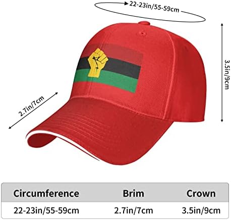 כוח שחור פאן דגל אפריקני דגל בייסבול כובע גבר כובע כובע מתכוונן של אשה אבא כובע כובע כובע