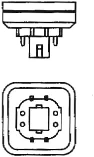 בולבריט סי 42 ט841 / ה 42 וואט ניתן לעמעום משולש 4 פינים 841 קראט נורת פלורסנט קומפקטית, לבן מגניב