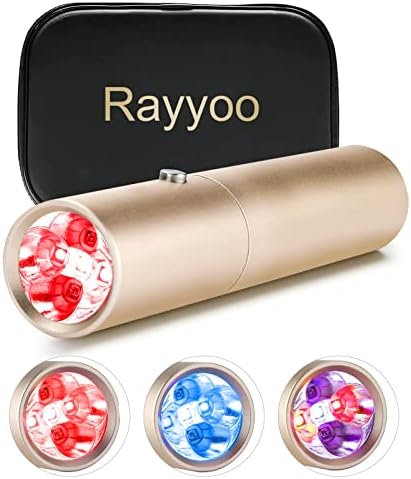 טיפול באור אדום Rayyoo הקלה על כאבים למפרק שרירים 5 טיפול באור אדום LED לדופק גוף מכשיר טיפול באור אדום כחול 470 ננומטר 630