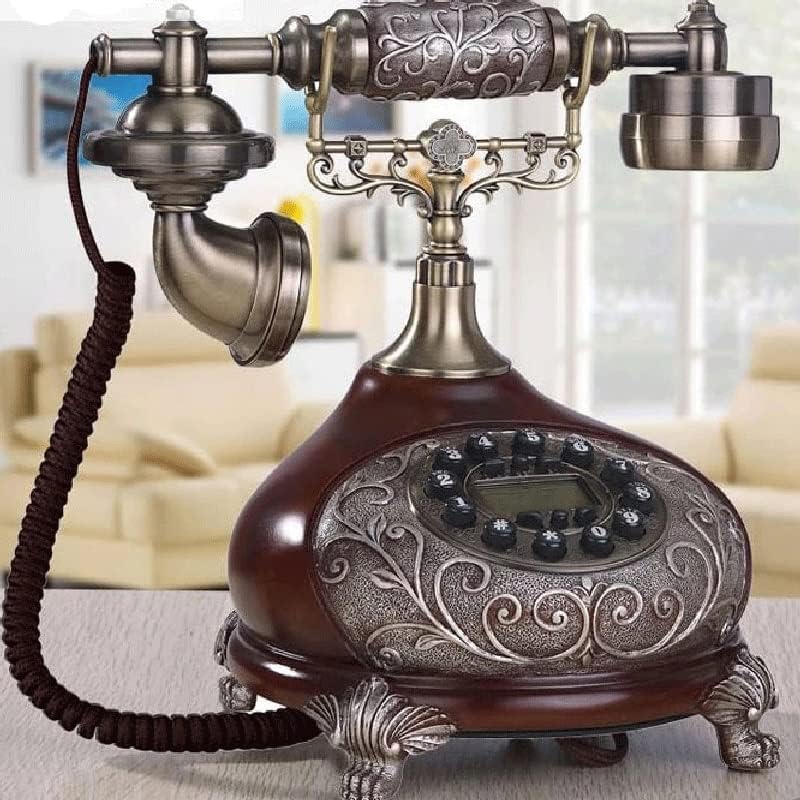 SEASD VINTAGE טלפון קבוע מפתח חיוג טלפון קווי עתיק למלון בית משרדי עשוי שרף