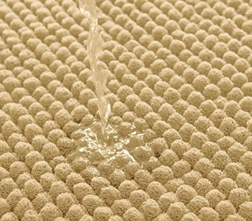 1 חתיכה בז 'צהוב שטיח רצפת חדר אמבטיה 20 אינץ '32 אינץ' גודל גיבוי החלקה פוליאסטר חומר רך אלגנטי מעוצב / צורה