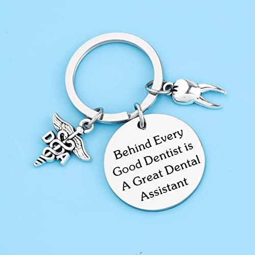 מחזיק מפתחות עוזר שיניים אסיאנט דה מתנת סיום מתנת רופא שיניים עוזר שיניים מתנת הערכה
