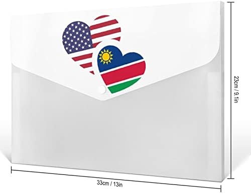נמיביה ארהב דגל פלסטיק צבעוני קובץ תיקיית עם 6 כיסים ארגונית אקורדיון מחזיק מסמך עבור בית משרד