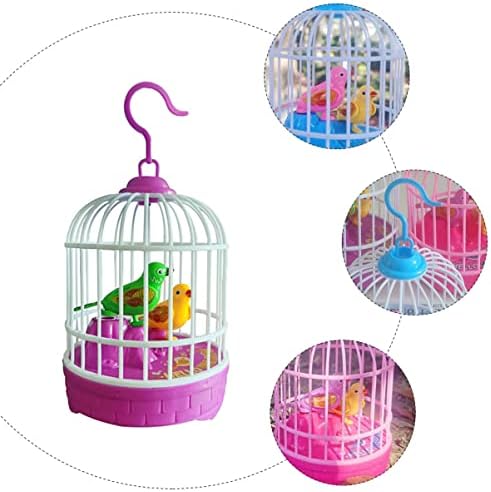 טויואנדונה 3 יחידות לחיות מחמד צעצוע ציפורים כלוב סוללהילדים ציוץ תינוק להפעיל צעצועי חיישן תליית וציוץ פעוט סימולציה מופעל