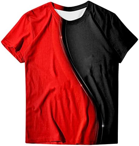 חולצות טיוח בצבע אחיד נשים קיץ צוואר עגול עגול שרוול קצר עליון צבע מוצק צבע מודפס צבע