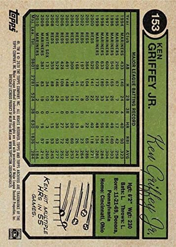2020 ארכיון Topps 153 קן גריפי ג'וניור סיאטל מרינרים MLB כרטיס מסחר בייסבול