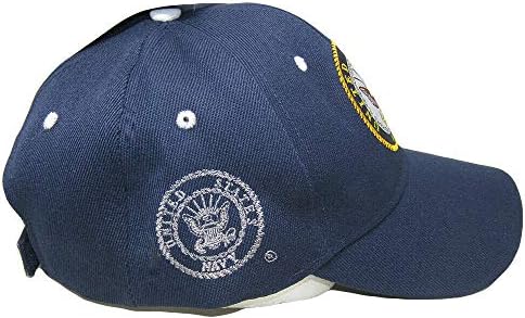 סחר רוחות ארצות הברית חיל הים סמל חיל הים האמריקאי על ביל חיל הים כחול צל רקום כובע כובע