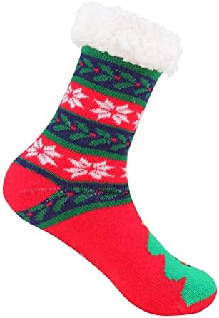 נשים סתיו וחורף גרביים לחג המולד גרביים גרבי שלג גרביים מעבות גרביים צינור דגים צינור
