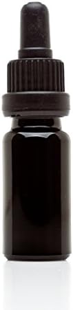 צנצנות אינסוף בקבוק זכוכית אולטרה סגול שחור עם חבילת מגוון טפטפת עיניים זכוכית