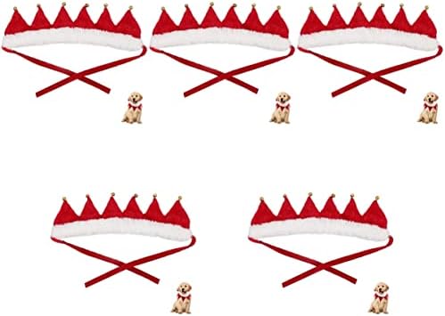 צוואר דקורטיבי של רגל צוואר צוואר ג'ינגל אביזרי כלבים חיות מחמד L קישוטים לחיית מחמד חג קטן עם צווארון פעמון