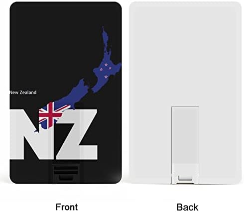 מדינה ניו זילנדית עם כרטיס אשראי מפה USB פלאש פלאש מזיכרון מותאם אישית מקל אחסון מפתח כונן 64 גרם