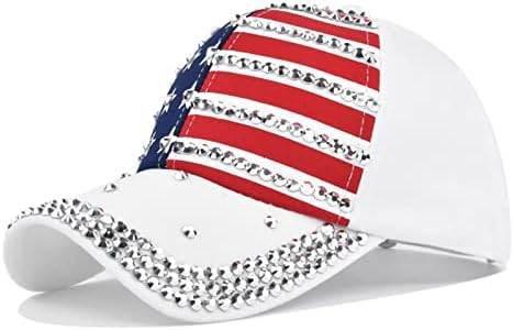 כובעי בייסבול מאוורר ספורט קיץ ארהב דגל כובע זיכרון קרם הגנה מתקפל לאביזרי אופנה ליום העצמאות