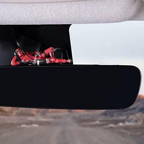 תליון מכוניות אנימה מצחיק קריאת קישוטים של Deadpool Auto אחורי ראייה קישוט קישוט רכב אביזרים מתנות לחג המולד עיצוב פנים לרכב