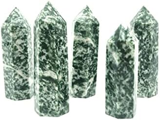 Binnanfang AC216 3 PCS צמינג טבעי HAI נקודת נקודה ירוקה ריפוי קולקציית אבן מינרלית תפאורה אבנים טבעיות ומינרלים ריפוי קריסטלים