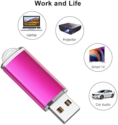 K & ZZ 16GB Flash Drive 10 חבילה 16 ג'יגה -בתים כונני פלאש USB כונן אגודל כונן USB מקל 16 גרם מקל זיכרון כונן USB