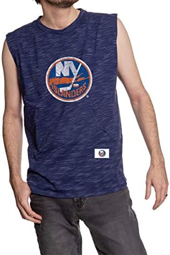 לוגו של Calhoun NHL צוות לוגו צוות צוואר חלל צבוע חולצת טריקו ללא שרוולים כותנה