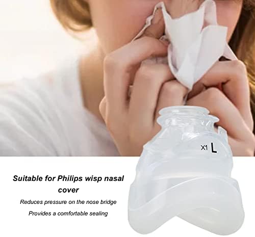 האף כיסוי החלפת כרית, סיליקון האף משמר כרית נשימה מכונת אבזר מתאים פיליפס ויספ האף כיסוי