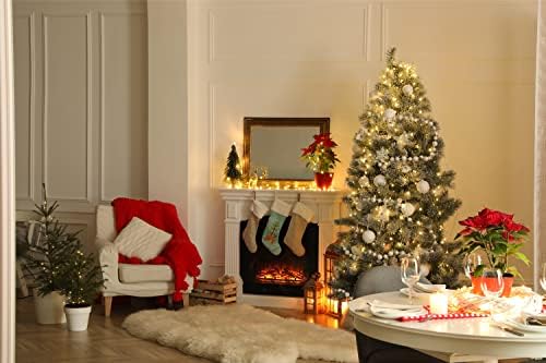 אוצרות קרוליין CK3819CS CHOW SHOPHERD עץ חג המולד גרב חג המולד, אח תלויה גרביים עונת חג המולד עיצוב חג המולד