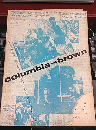1960 קולומביה מול בראון וינטג 'תוכנית כדורגל L12080