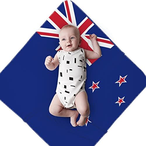 דגל שמיכת התינוקת הניו זילנדית מקבלת שמיכה לעטיפת כיסוי חוט -יילוד של תינוקות