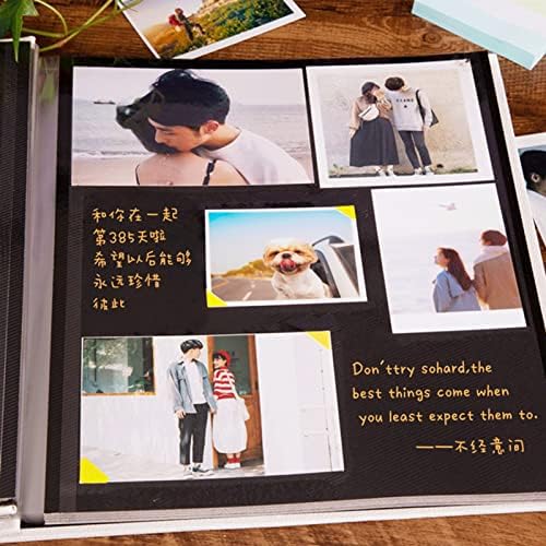 ספר תמונות, ספר אלבום, אלבום תמונות DIY אלבום מזכרת בעבודת יד לזוגות שהודבקו על פלסטיק יכול לכתוב אלבום תמונות