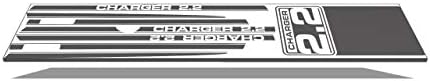 מטען פיניקס גרפיקס החלפת 1983 ערכת דודג '2.2 מדבקות ופסים - שחור