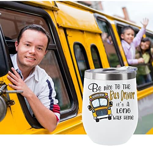 מתנות נהג אוטובוס לנשים גברים, מתנות הערכת נהג אוטובוס בית ספר, כוס כוס נהג אוטובוס 12 עוז, מתנות לנהגי אוטובוס, חזרה