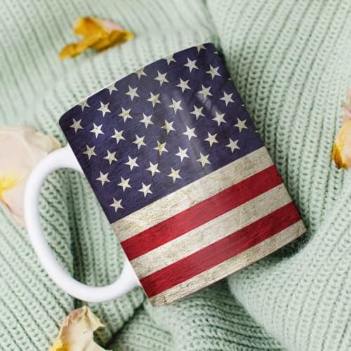וינורקס אישית אמריקאי דגל קפה ספל כוס 11 עוז 15 עוז אמריקה קרמיקה ספלי כוסות ארהב דגל מתנות לגברים נשים יום הולדת חג