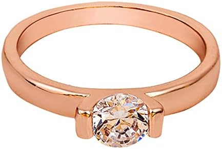 תכשיטים לנשים טבעות זירקון רוז זהב טבעת אישיות אופנה יהלומי טבעת תכשיטים