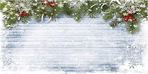 20x10ft כפר חג המולד לבן רטרו רטרו רקע עץ חג המולד פינג פינג רקע פתית שלג