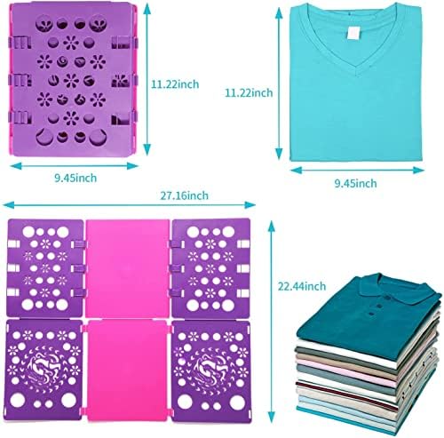 גרסה 8 חולצה מתקפל לוח חולצות בגדי תיקיית עמיד פלסטיק כביסה תיקיות מתקפל לוחות עוזר כלי עבור מבוגרים וילדים