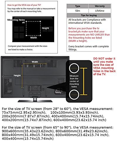 CK Global Global Profile Tilt Tilt Tilt Slacket Mountet עם רמת רוח מובנית עבור LG TV TV 32 אינץ 'דגם: 32LD400.