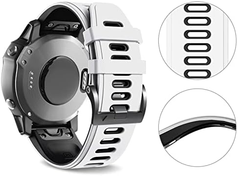Kappde 26 ממ 22 ממ סיליקון מהיר מהיר להקה שחרור כף היד עבור Garmin Fenix ​​7 7x 6x 6x Pro 5x 3 3HR EasyFit Watchband