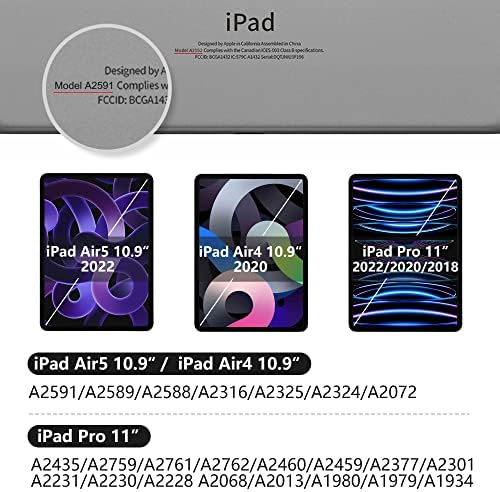 מגן מסך Auaua לאייפד פרו 11 אינץ ', אייפד אייר דור החמישי 2022, iPad Air 4th Gen 2020, 9 שעות זכוכית מחוסמת