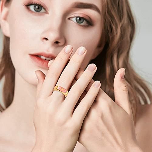 חמוד נירוסטה טבעות גל הבוהן טבעות לנשים טמפרמנט טבעת אהבת חיבוק טבעת נשי אופנה אישיות