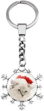אבטחה לגברים מחזיק מפתחות תליון חג המולד פתית שלג יצירתי לחג המולד של מחזיק מפתחות מחזיק מפתחות מחזיק מפתח למחזיק מפתחות