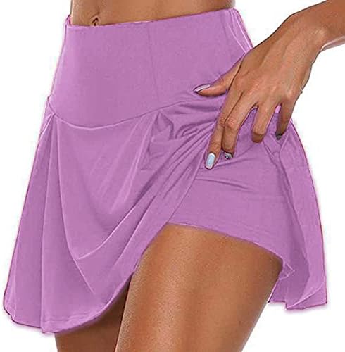 חצאיות טניס פטיצן לנשים מותניים גבוהות קפלים חצאיות ספורטס חצאיות קיץ המריצות מכנסי גולף עם כיסים