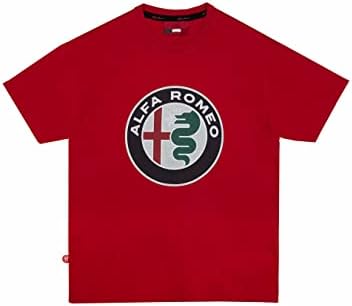 חולצת טריקו לוגו גדול של אלפא רומיאו מירוץ