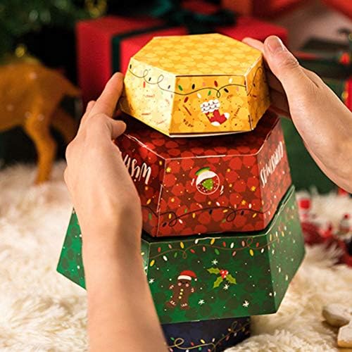 ליובו 1 סט מעודן פסטיבל גלישת קופסות עטיפות קופסות מתנת חג המולד קישוט אביזרים יצירתיים